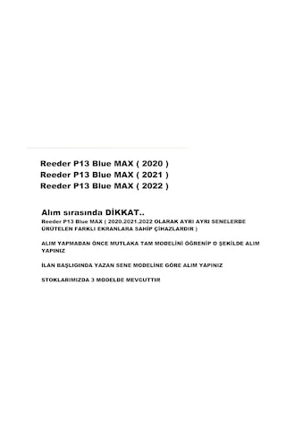 Reeder P13 Blue Max Lcd Ekran Dokunmatik 2020 (Servis i) (275868955)
