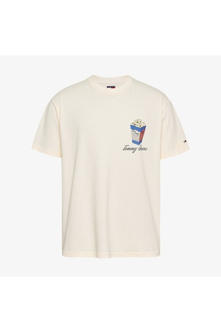 Tommy Hilfiger Tommy Hılfıger Erkek T-shırt Dm0dm20352-ybh Beyaz