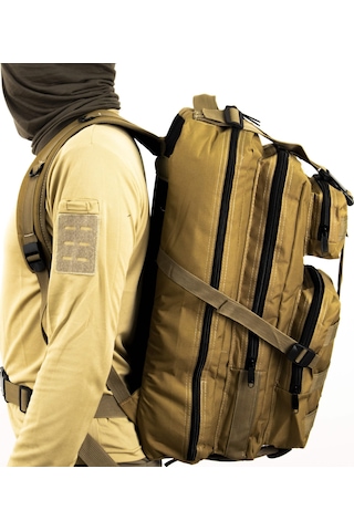 65 Litre Bej Fonksiyonel Outdoor Çanta