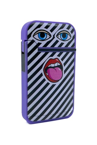 Zengaz Cool Tasarım Jet Alev Çakmak - Happy Mouth Çok Renkli