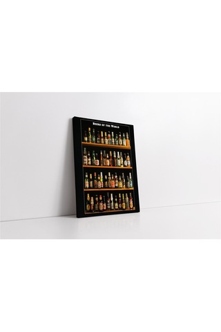 Bira Şişeleri Kanvas Tablo-152691