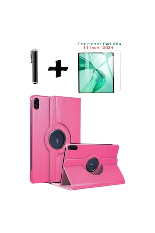 Honor Pad X8a 11 İnç 360 Dönebilen Standlı Tablet Kılıfı Ekran Koruyucu Ve Kalem Seti Kapaklı Kılıf