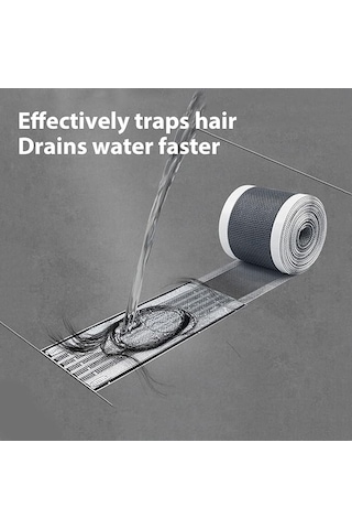 Lavabo Duşakabin Küvet Süzgeci Saç Toplayıcı Banyo Gider Tıkanma Önleyici Elek Kesilebilir Pvc File Herhangi Bir Diğer