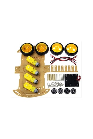 Makermarketim-4Wd Robot Araba Kiti