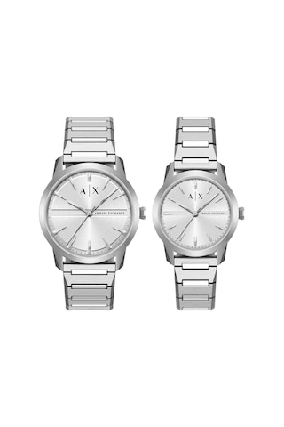 Armani Exchange Ax7180set Erkek Kol Saati Ve Kadın Kol Saati Metalik Gri
