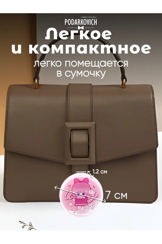 Podarkovich Çanta İçin Büyütücü Özellikli Katlanabilir Cep Aynası 263450592 Pembe