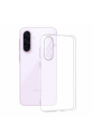 Samsung Galaxy Uyumlu A56 5G Şeffaf Kılıf + Cam Ekran Koruyucu (1 Cam 1 KILIF)