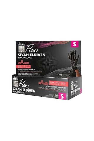 Reflex Flex Eldiven Tek Kullanımlık Pudrasız Siyah Eldiven 100'lü Reflex Flex Eldiven Tek Kullanımlık Pudrasız Siyah Eldiven 100'lü