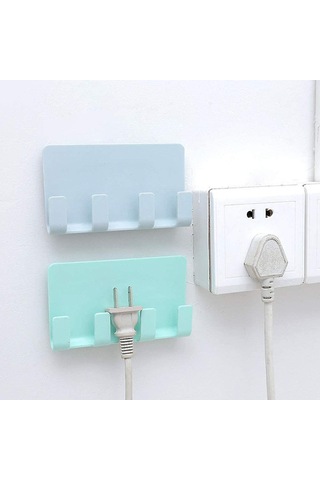 Jilet Tutucu Ve Havlu Kancalı Plastik Telefon Şarj İstasyonu B Çok Renkli
