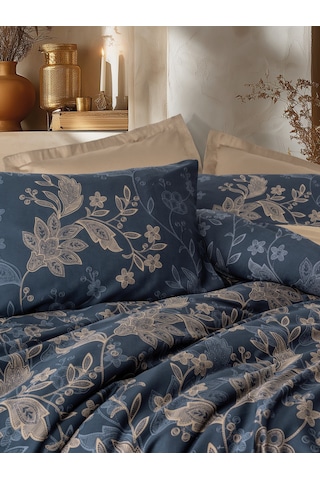 Cotton Box Saten Çift Kişilik Nevresim Takımı Noctelle Bej Bej