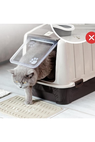 Comanchero Kapalı Kedi Tuvaleti Karbon Filtre Ve Kürek Hediyeli, Büyük Boy