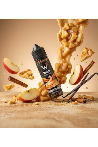 Cinnamon Bear - Premium Aroma 60ml - Elmalı Turta, Tarçın, Krema - Likit Tatlandırıcı