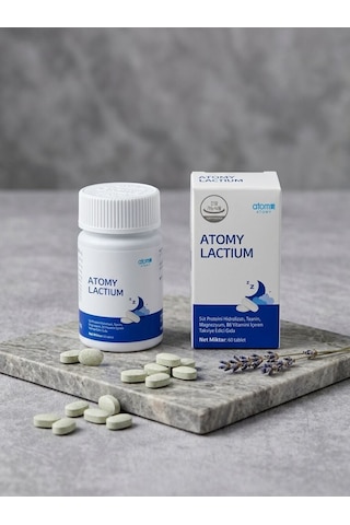 Atomy Lactium Süt Proteini Hidrolizatı, L-teanin, Magnezyum Ve B6 İçeren 60 Tablet