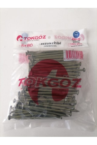 Beton Çivisi 5x80 1 Paket 100 Adet