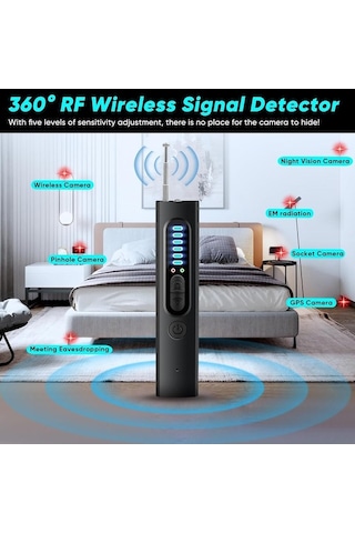 Xianwen Xindoker "t15 Gizli Kamera Ve Dinleme Cihazı Dedektörü -