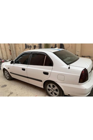 Hyundai Accent Admire 2000-2006 Uyumlu Cam Kelebek 2 Parça Krom P