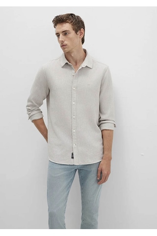 Mavi Slim Fit Uzun Kollu Bej Erkek Gömlek M0211656-70145 Bej