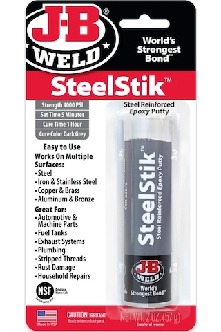 Jb Weld Steelstik Epoksi Macun - 2 Oz Metal Yapıştırıcı Paslanma Yapmayan Epoksi Yapıştırıcı
