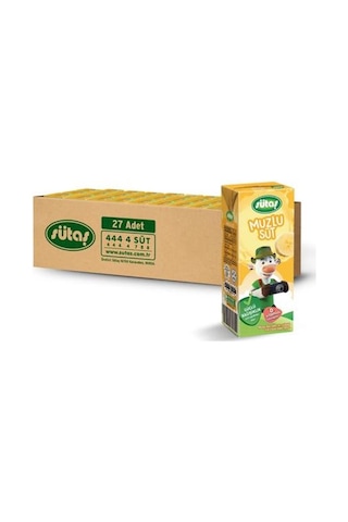 Sütaş Muzlu Süt 27 x 200 ML