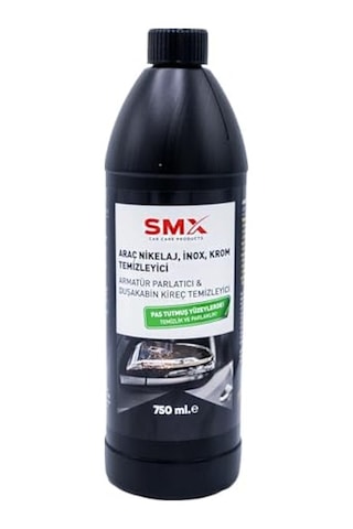 Araç İnox Krom Ve Nikelaj Temizleyici-armatür Parlatıcı,duşakabin Kireç Temizleyici 750 Ml