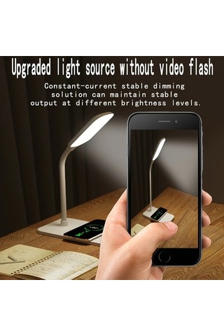 Boatshop1 Siyah Usb Port Ve Kablosuz Sarj Pedli Modern Led Masa Lambasi Calisma Okuma Icin Katlanabilir Tasarim Yurtlar Ev Ofisler Ideal Siyah