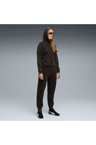 Puma Essentıals Elevated Kadın Geniş Kesim Kapüşonlu Sweatshırt 688103 01 SiYAH