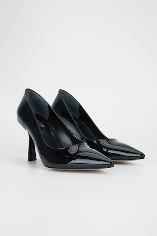 Valmenti Kadın Siyah Rugan Hakiki Deri Terlik 654 165 Bn Ayk Sk23/24 Siyah