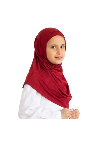 Modish Group Çocuk Hazır Giyim Başörtüsü Şal Turban Viskon - Bordo Bordo