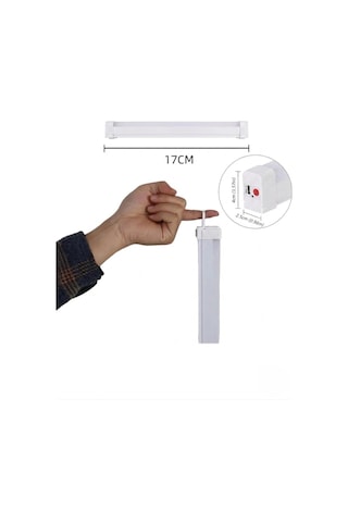 Usb Şarjlı 3 Modlu Mıknatıslı Otel-yurt-ev-kamp Feneri Led Şarjlı Işıldak 5 W 17cm Renkli