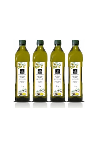 Olio Villa Natürel Sızma Zeytinyağı Extra Vırgın 1l 4 Adet