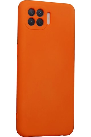 Muratech Newface Oppo Reno 4 Lite Kılıf Nano İçi Kadife Silikon - Turuncu
