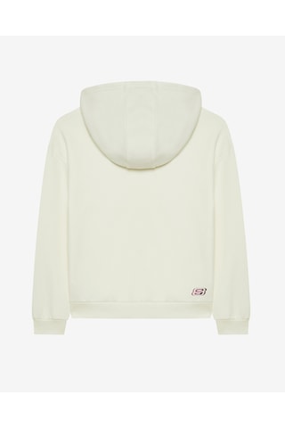 Skechers G 2xı-lock Loose Fit Sweatshirt Büyük Kız Çocuk Beyaz Sweatshirt Sk242035-102 Beyaz