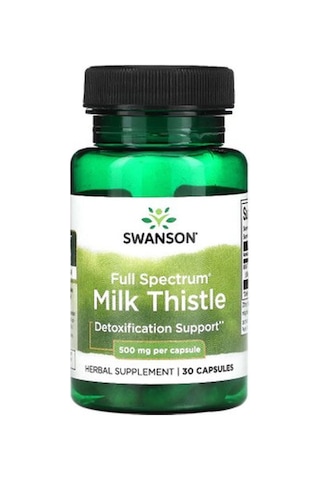 Swanson Full Milk Thistle Liver Support 500 Mg 30 Caps