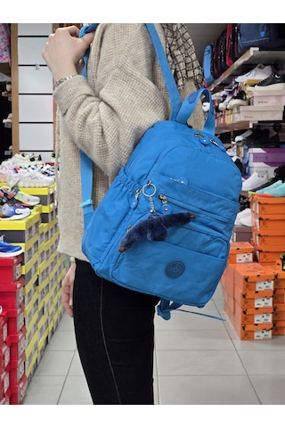 My Polo 2113-8745 Kadın Krinkıl Kumaş Çok Gözlü Astarlı Petli Su Renk