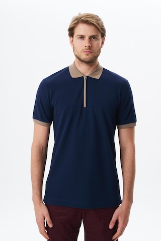 AR-MA Arma Erkek Regular Fit Basic % 100 Pamuk Pike Fermuarlı Polo Yaka Tişört Y29374354302 Lacivert
