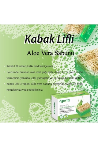 Doğal Kalıp Sabun 150gr - Aloe Veralı Kabak Lifli Adaçayı