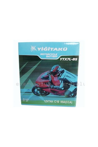 12 V 7 Ah-amper Yiğit Akü Ytx7l Bs Motosiklet Aküsü 2022