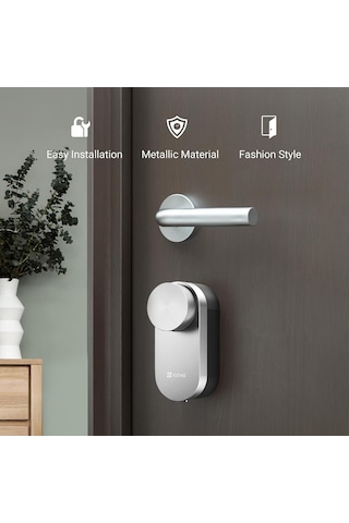 Ezviz Dl01s/dl01cp/a3 Akıllı Kapı Kilidi, Anahtarsız Giriş, Otomatik Kilitleme, Kapı-açık Alarmı, Dijital Anahtar Paylaşımı, Gizlilik Modu, Dayanıklı Metal Dizayn, Dıy Kolay Montaj