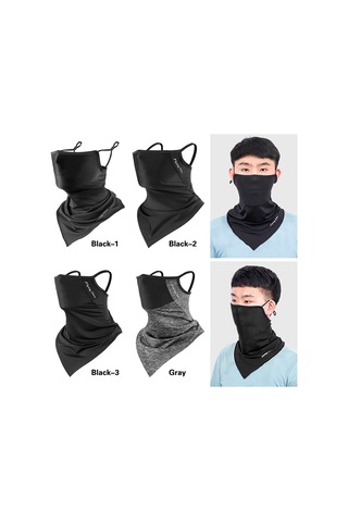 Yuntech01 Hızlı Kuruyan Ter Emici Nylon Yüz Maskesi - Spor, Koşu, Bisiklet İçin Konforlu Kulaklı Taban Siyah/gri Seçenekli Çok Renkli