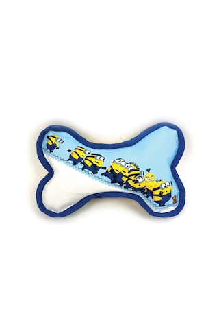 Happy Pet Minions Canvas Bone Lisanslı Dayanıklı Peluş Kemik Şekilli Köpek Oyuncağı