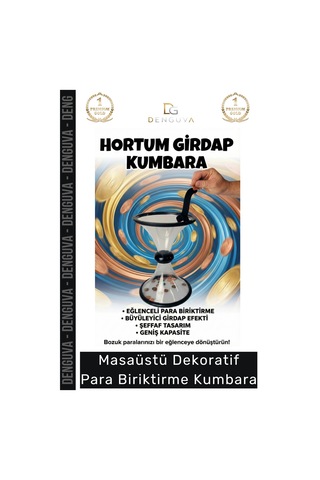 Kumbara Vortex Bank Spiral Akışlı Eğitici Dekoratif Masaüstü Hediyelik Bank Huni Kumbara