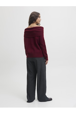 Jack & Jones Kadin Madonna Yaka Yün Karisimli Kazak - Minka - 12264129 Kahverengi