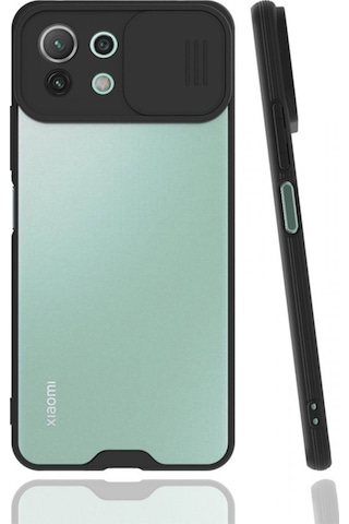 Nettech Xiaomi Mi 11 Lite Uyumlu Platin Kamera Kızaklı Arka