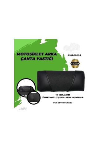 Bike Sky Motosiklet Çanta Sırt Dayama Siyah Deri Universal Ultra Konfor Diğer