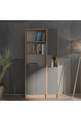 Kuta Flat85 Kitaplık 4 Kapaklı Kütüphane (487093647)