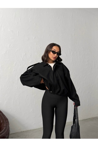 Verymoda Kaşe Mont F2047 Siyah