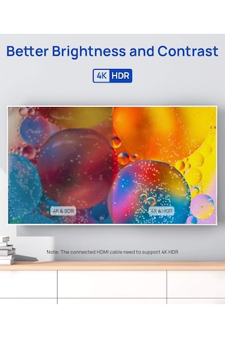 Jsaux Hdmı Uhd Uzatma Kablosu 4k 60hz Yüksek Hızlı Hdmı Uzatma Kablosu Adaptör Konektörü Hdr Hdcp 2.2 , Roku Tv Streaming Stick, Bluray Player, Hdtv, Laptop Ve Pc İle Uyumlu Cv0018