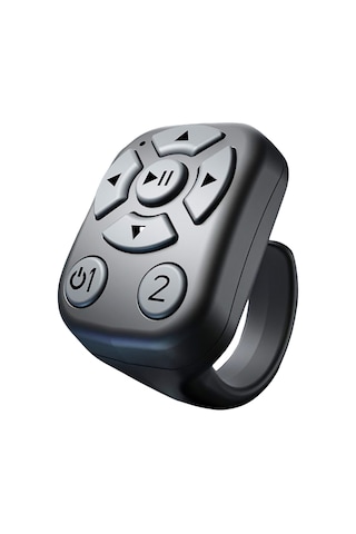 Tenfowee J6 Akıllı Bluetooth Yüzük Kumanda: Fotoğraf Çekimi, E-kitap Sayfa Değiştirme, Müzik Kontrolü - Beyaz