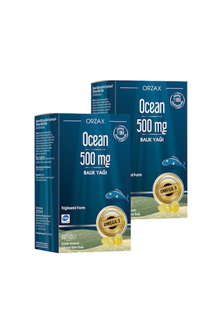 Ocean 500 MG Balık Yağı 2 x 60 Kapsül