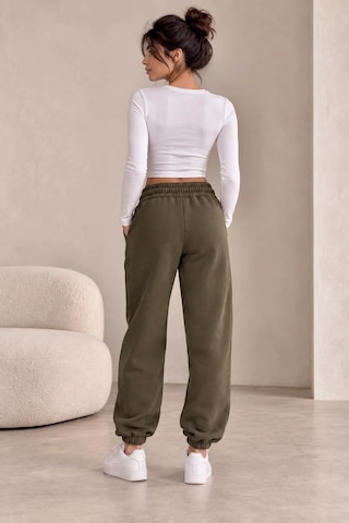 Bbbutikbasic Kadın İçi Polar Şardonlu 3 İplik Kalın Jogger Eşofman Altı My3535 Haki